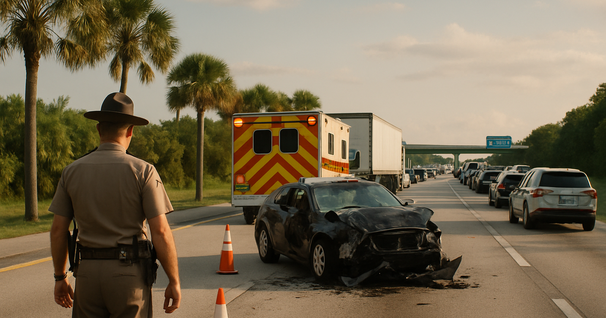 Fatal Crash Shuts Down Florida's Turnpike in Palm City