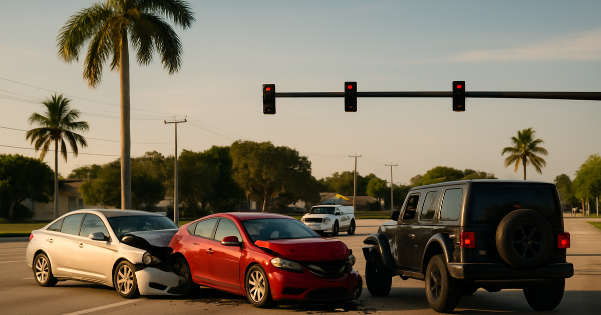 Lantana Multi-Vehicle Crash Sparked by Hit-and-Run Jeep Driver, Sheriff Says